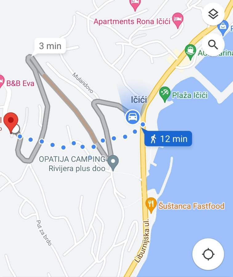 Apartments Skorup Ičići Eksteriør billede